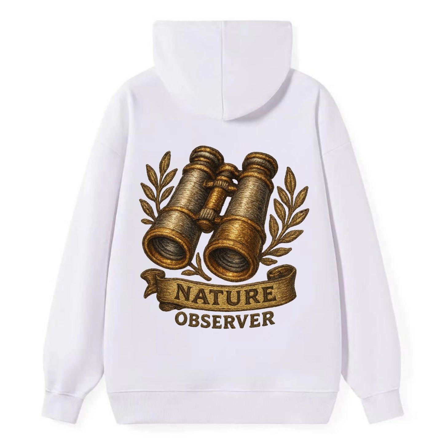 Binoculars for birdwatching - nature observer - Classic Pullover Hoodie - White