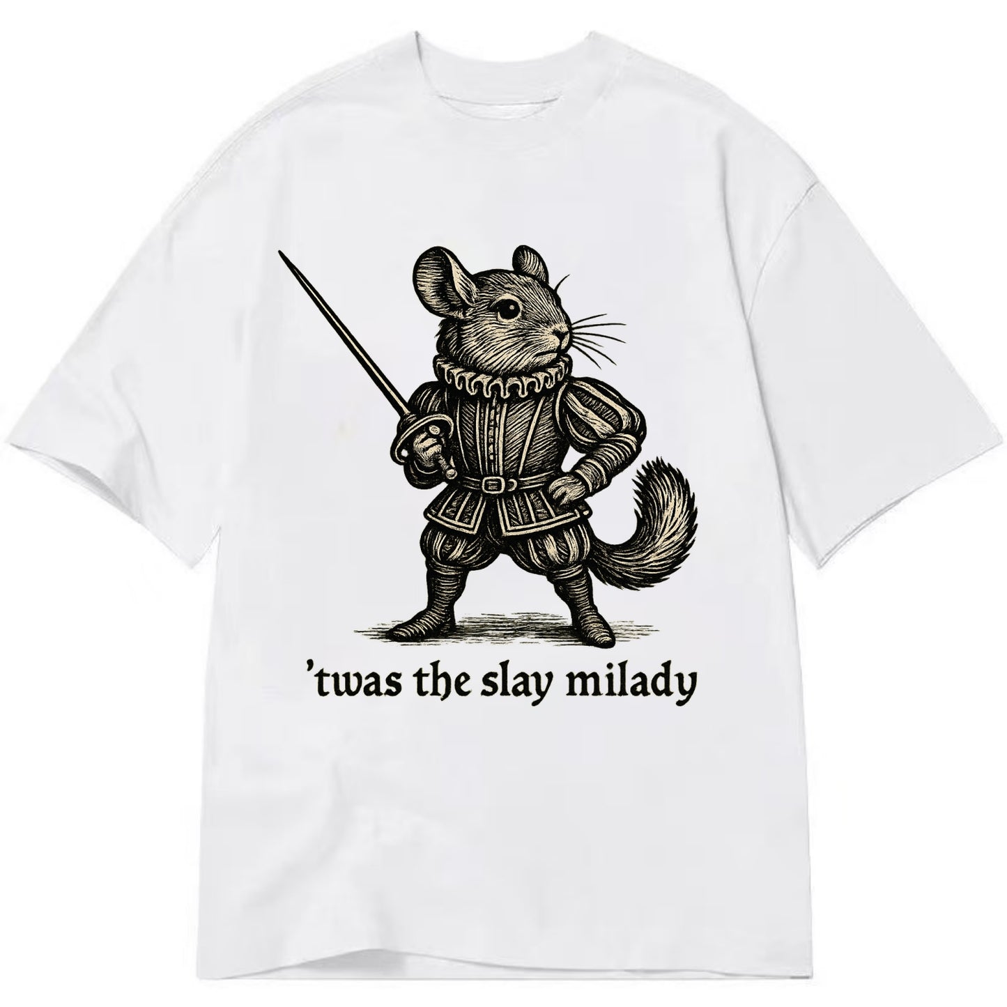 Chinchilla Noble  - Classic T-shirt - White