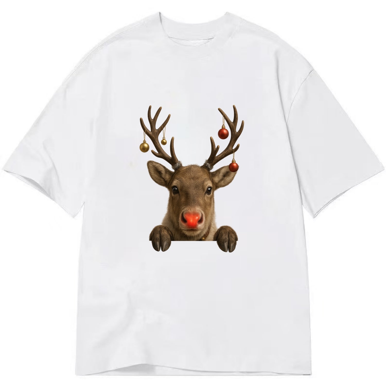 Christmas Reindeer  - Classic T-shirt - White