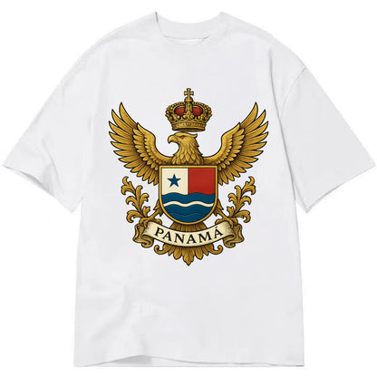 Panama Heritage Badge  - Classic T-shirt - White