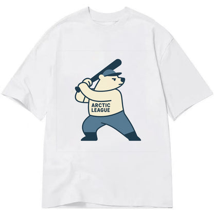 Polar Bear Baseball MVP - Classic T-shirt - White