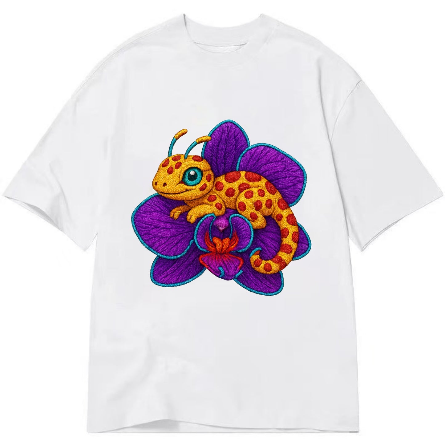 Leopard Orchid - Classic T-shirt - White