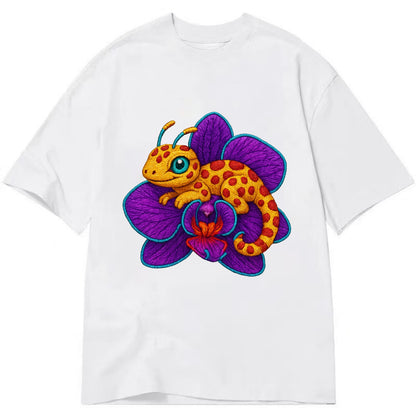 Leopard Orchid - Classic T-shirt - White