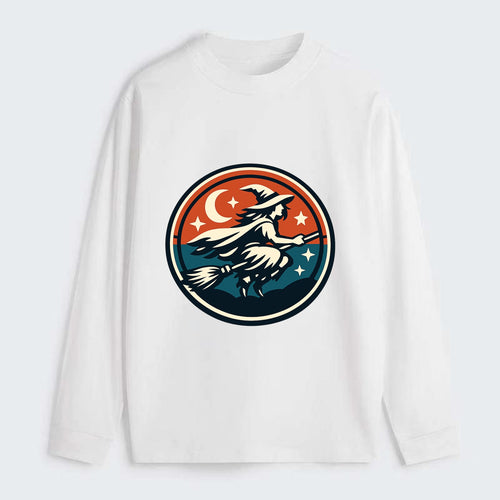 Mystic Night Witch Emblem - Classic Long Sleeve Shirt