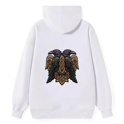 Odin's Ravens - Classic Pullover Hoodie - White