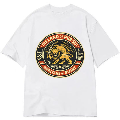 Iranian Heritage Emblem - Classic T-shirt - White