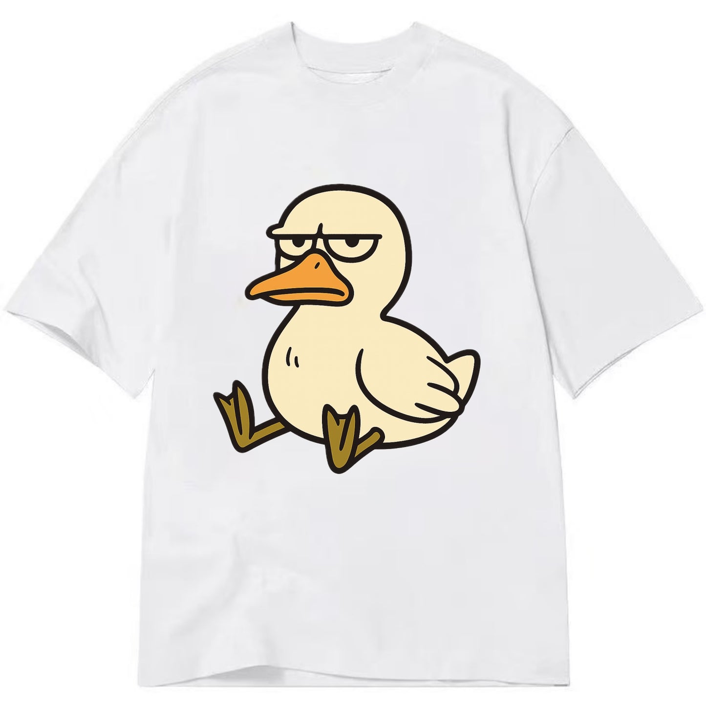 The Duck Judging Silently - Classic T-shirt - White