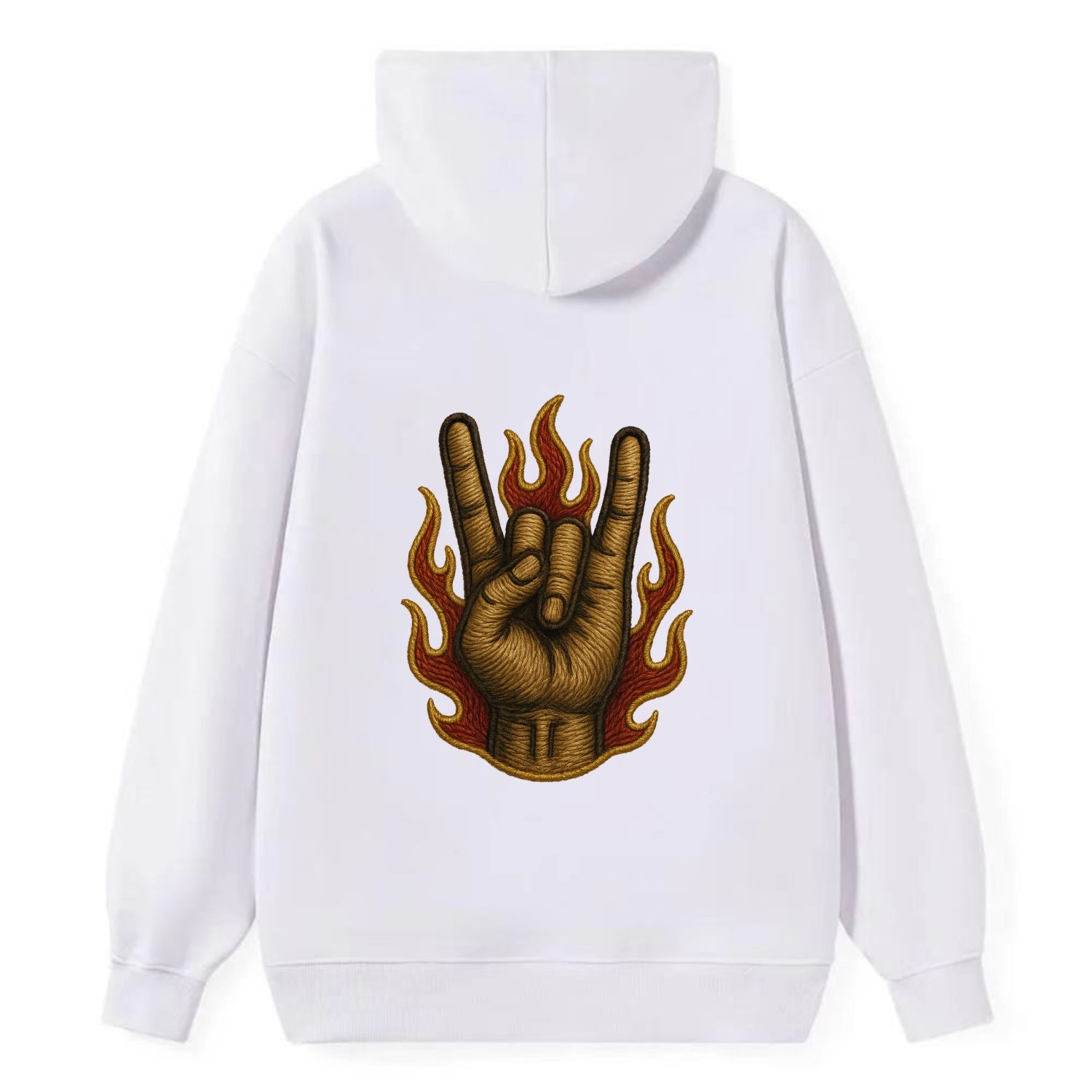 Devil Horns  - Classic Pullover Hoodie - White