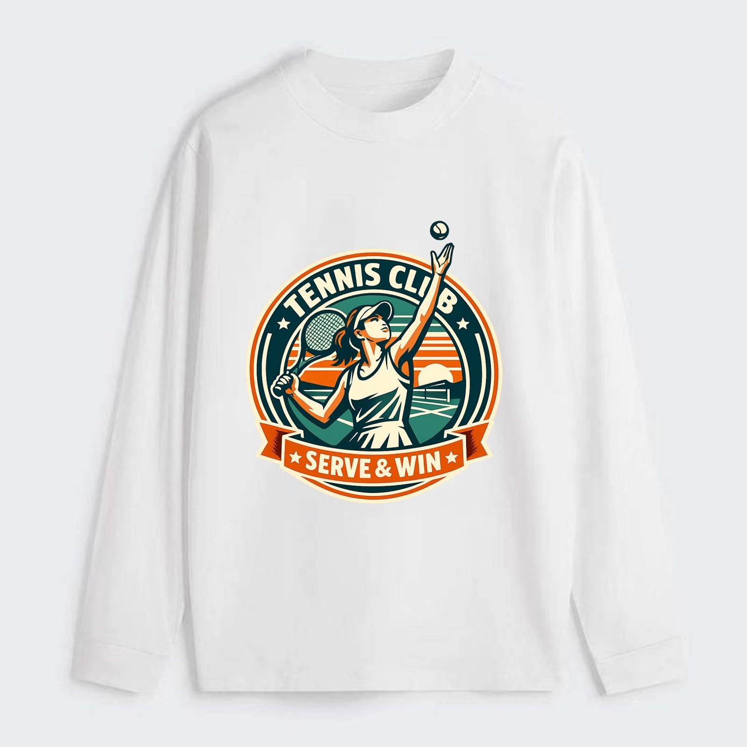 Ace of the Court - Classic Long Sleeve Shirt - White