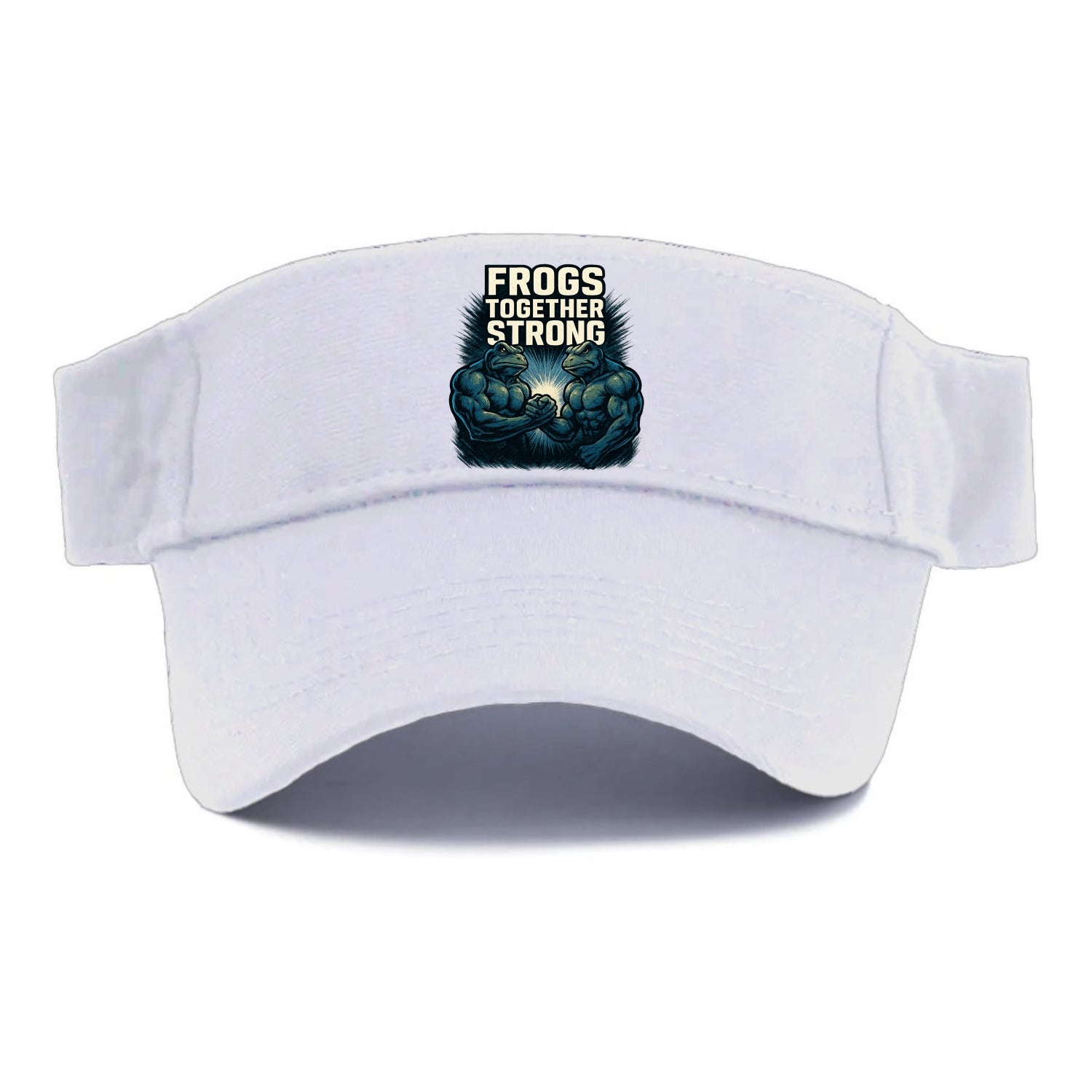 Frogs Together Strong 4 - Visor - White