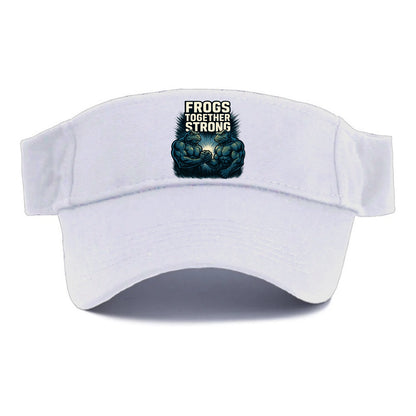 Frogs Together Strong 4 - Visor - White