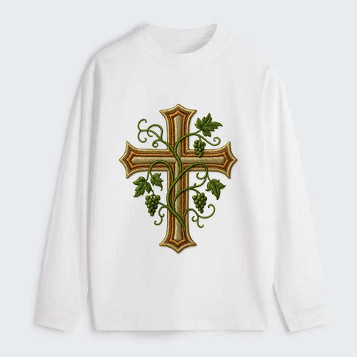 Vine Cross  - Classic Long Sleeve Shirt