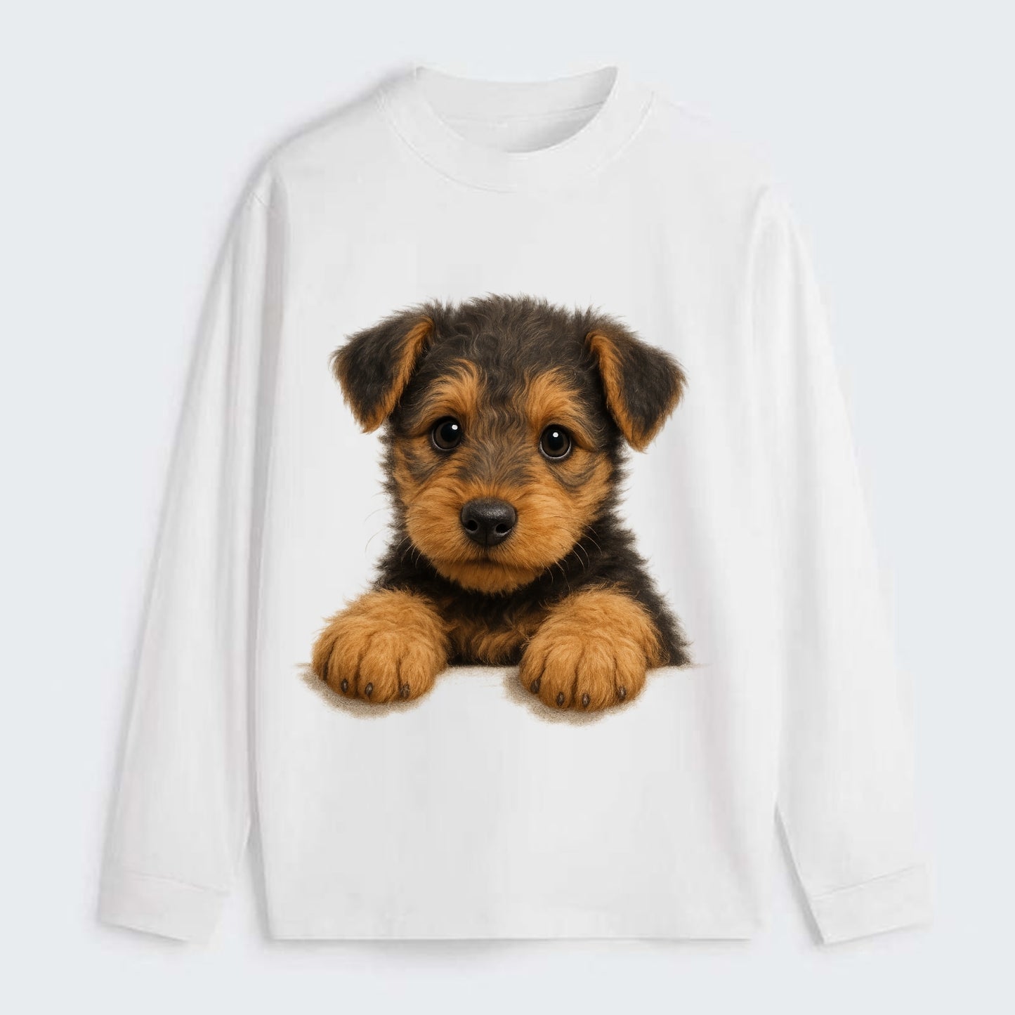 Airedale Terrier  - Classic Long Sleeve Shirt - White