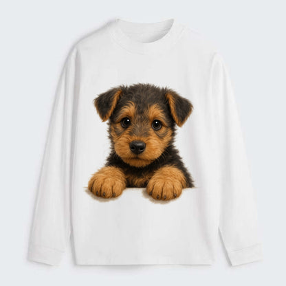 Airedale Terrier  - Classic Long Sleeve Shirt - White