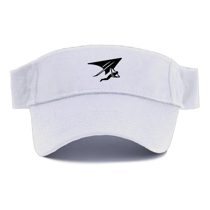 Hang glider soaring - Visor - White