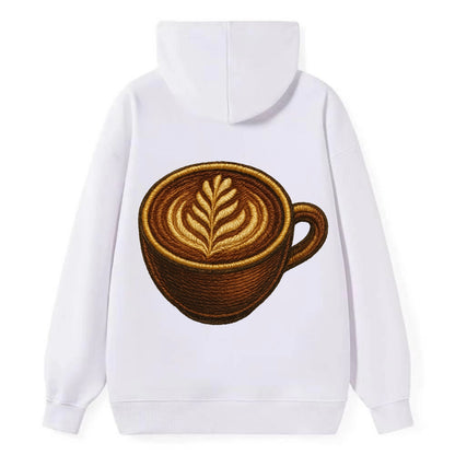 Latte Art  - Classic Pullover Hoodie - White