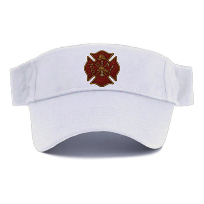 Maltese Cross  - Visor - White