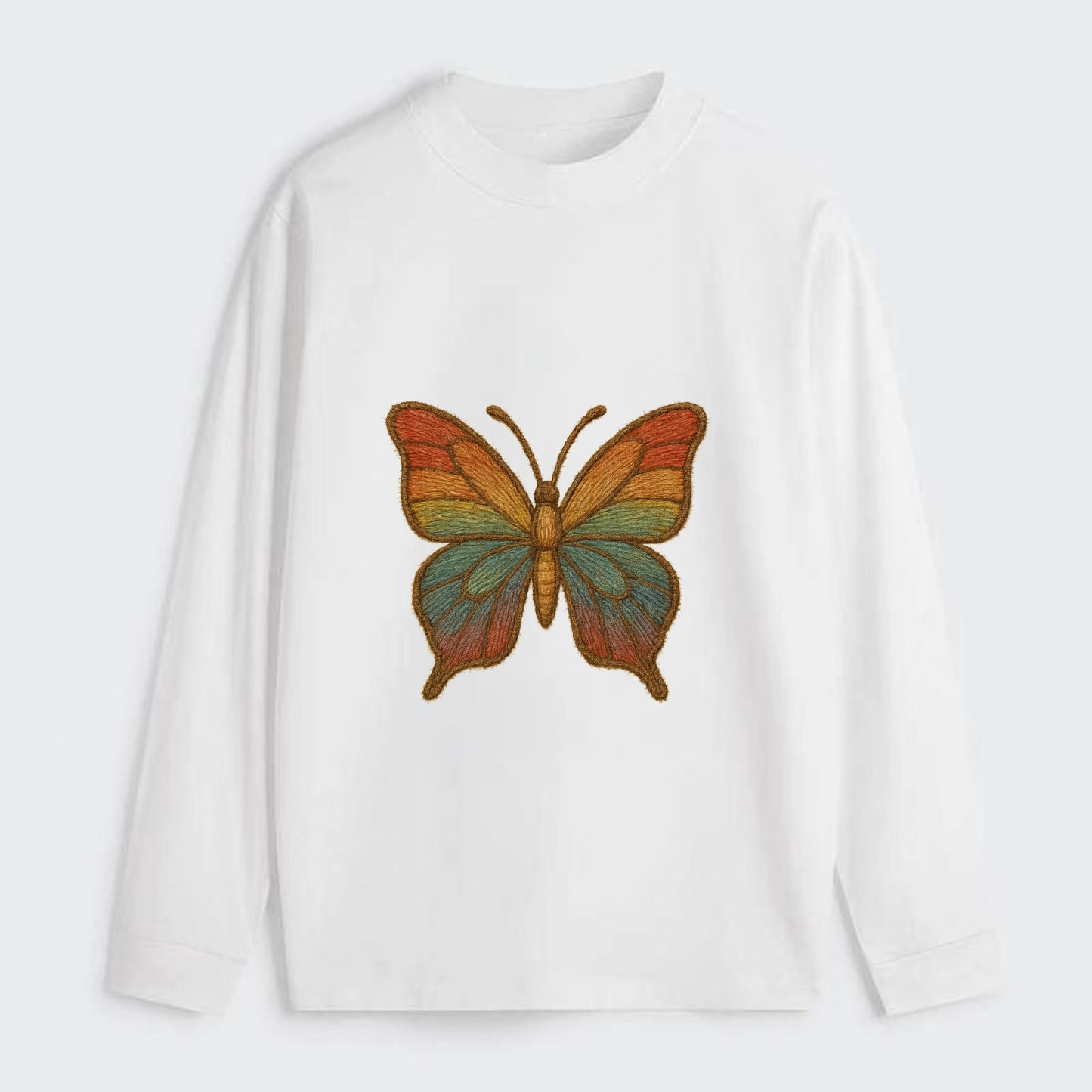 Butterfly Transformation  - Classic Long - Classic Long Sleeve Shirt - White