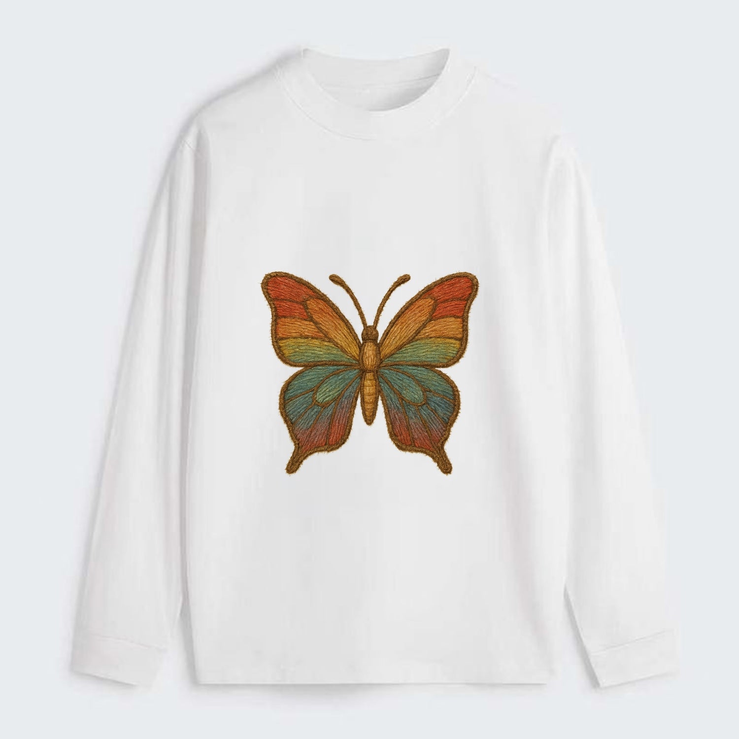 Butterfly Transformation  - Classic Long - Classic Long Sleeve Shirt - White