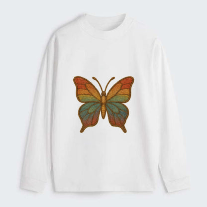 Butterfly Transformation  - Classic Long - Classic Long Sleeve Shirt - White