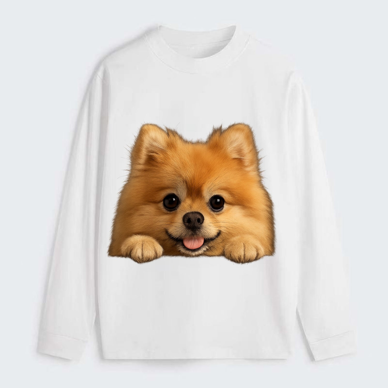 Pomeranian  - Classic Long Sleeve Shirt - White