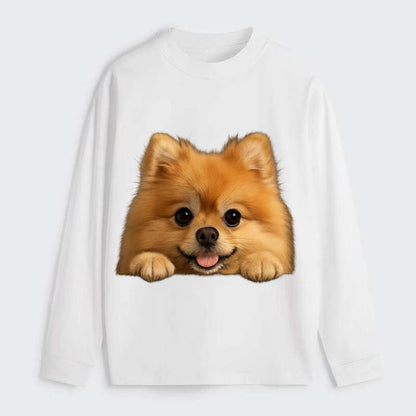 Pomeranian  - Classic Long Sleeve Shirt - White