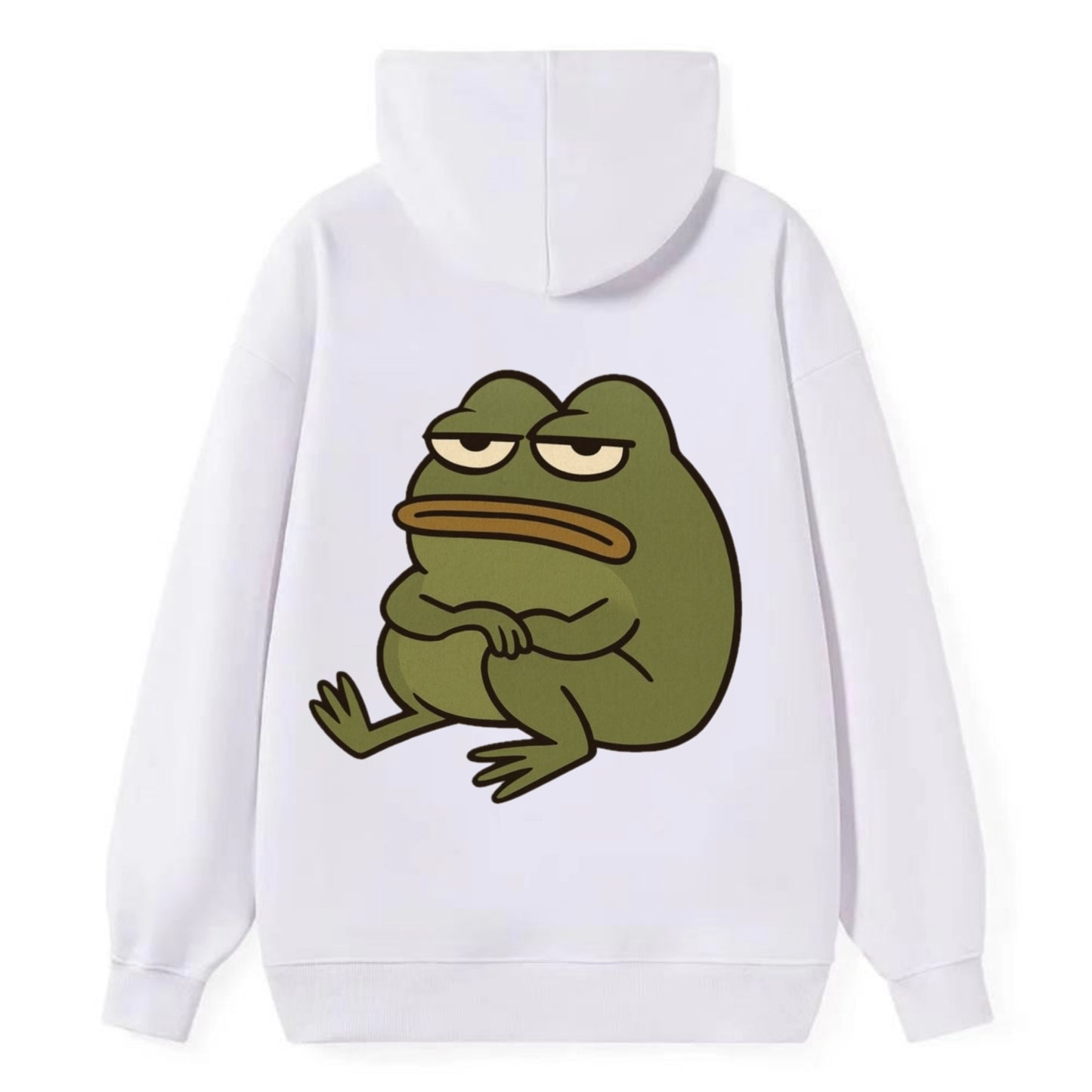 The Frog Judges Silently - Classic Pullover Hoodie - White