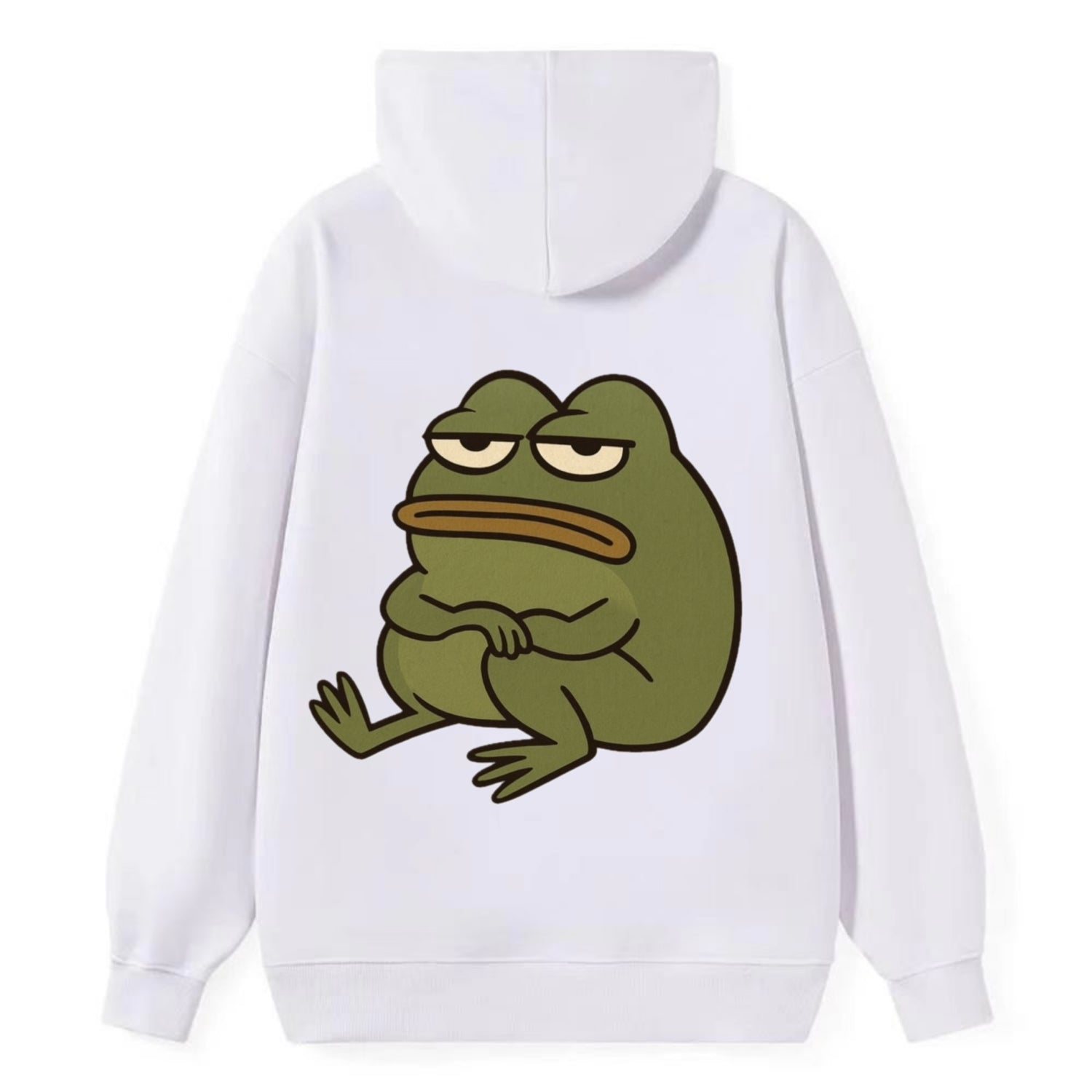 The Frog Judges Silently - Classic Pullover Hoodie - White