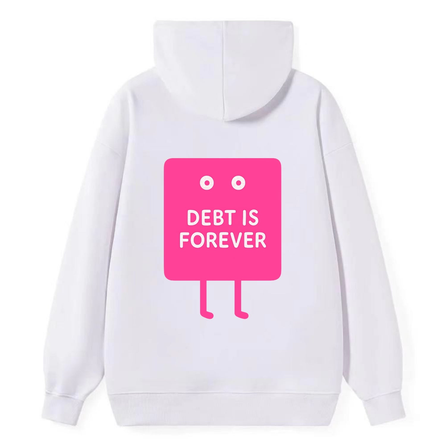 DEBT IS FOREVER | Immortal credit card - Classic Pullover Hoodie - White