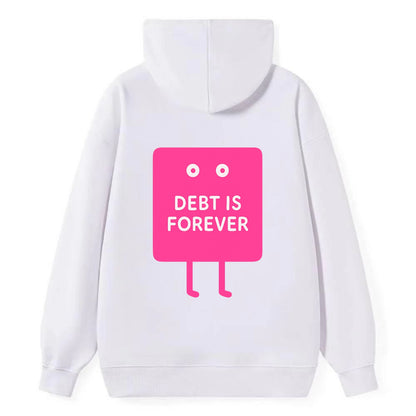 DEBT IS FOREVER | Immortal credit card - Classic Pullover Hoodie - White