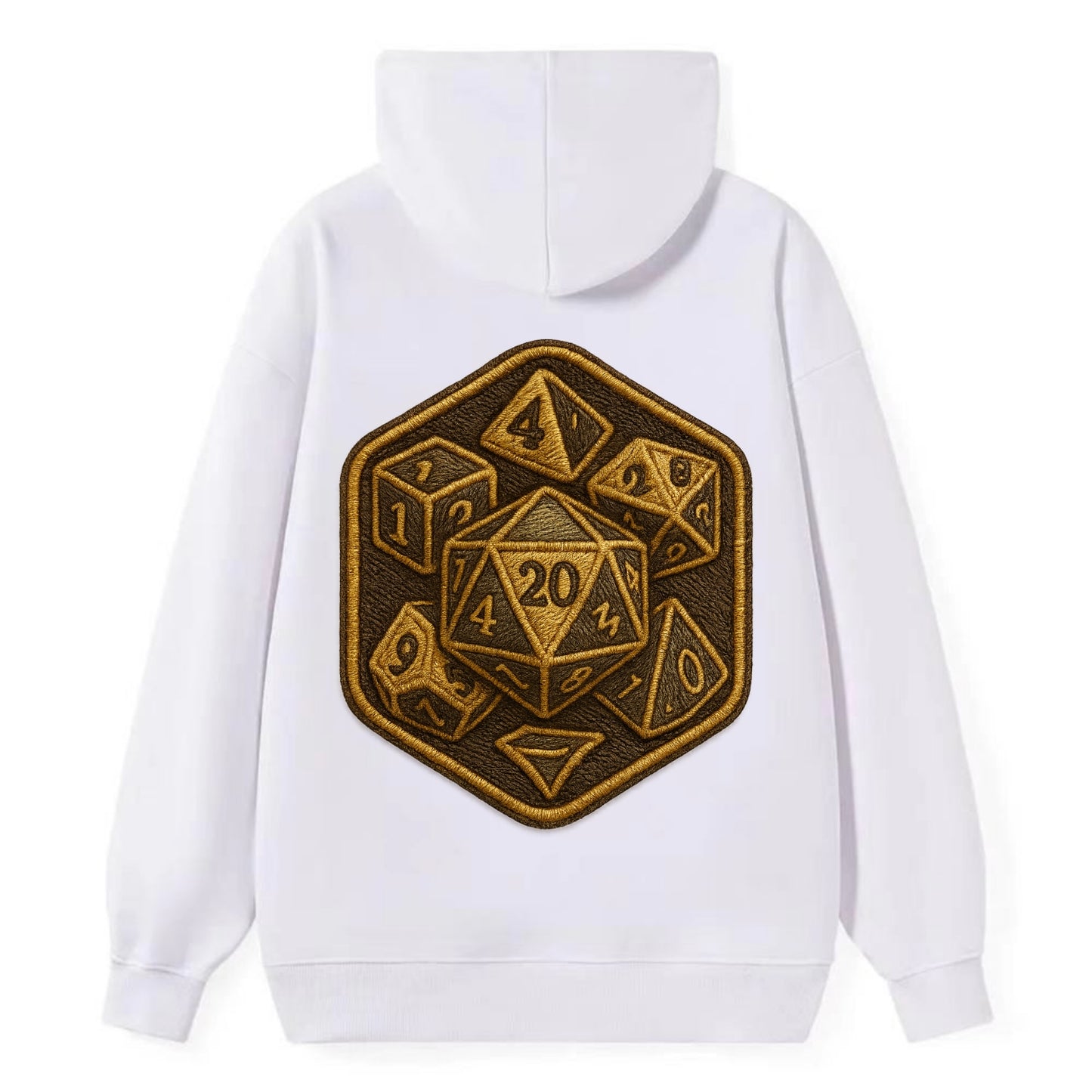 Dice set for tabletop gaming - RPG enthusiast - Classic Pullover Hoodie - White