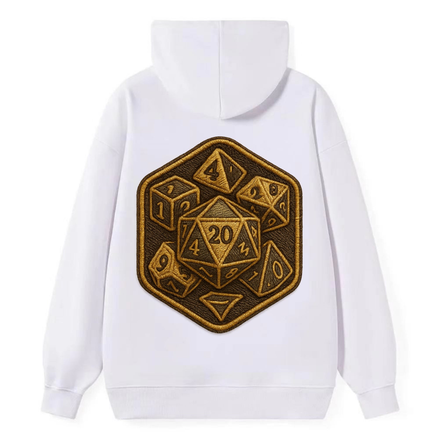 Dice set for tabletop gaming - RPG enthusiast - Classic Pullover Hoodie - White
