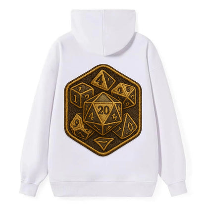 Dice set for tabletop gaming - RPG enthusiast - Classic Pullover Hoodie - White