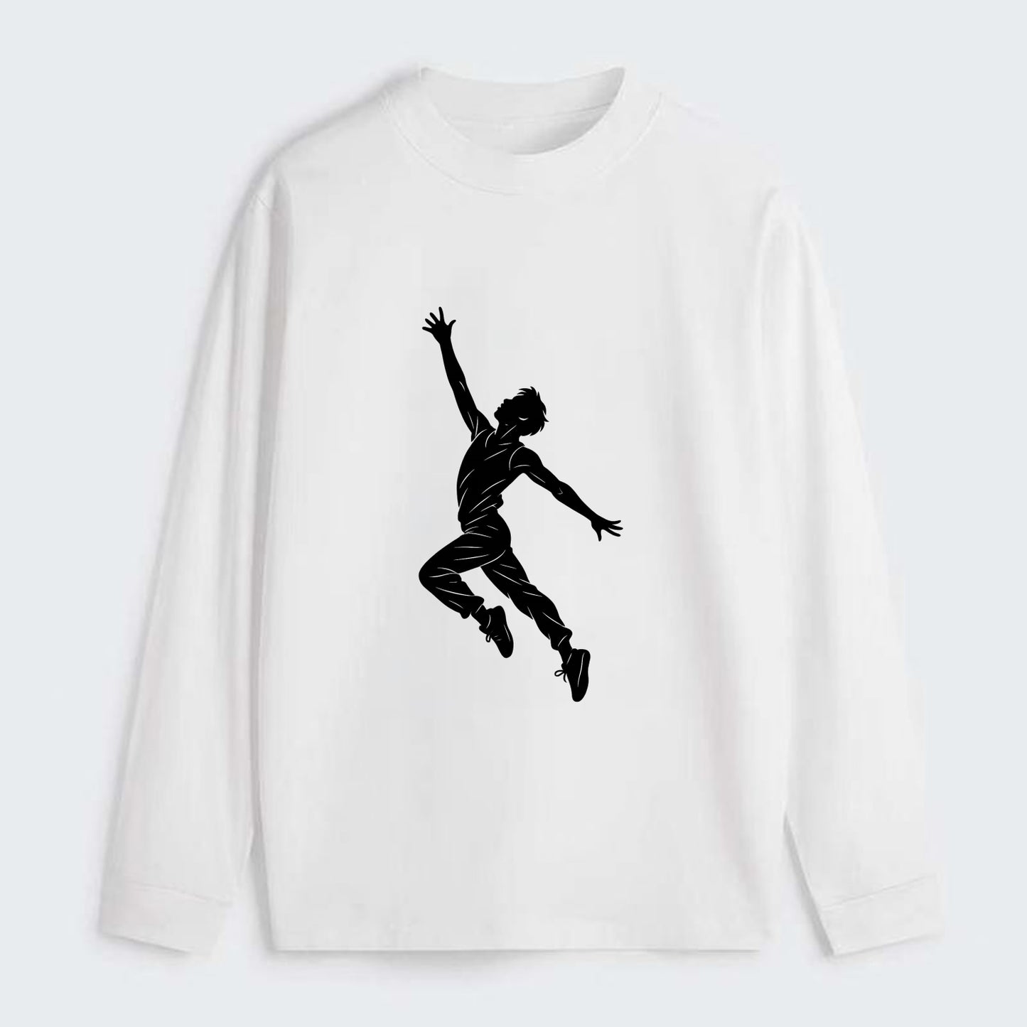 Modern dancer reaching skyward - Classic Long Sleeve Shirt - White