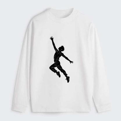 Modern dancer reaching skyward - Classic Long Sleeve Shirt - White