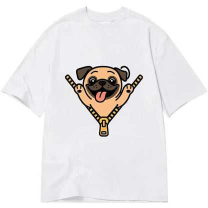 Pug - Classic T-shirt - White
