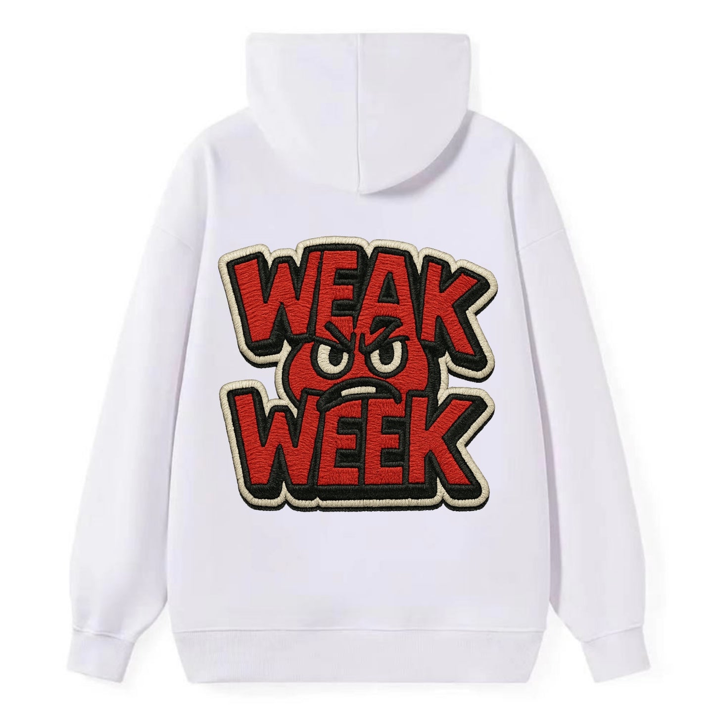 WEAK;WEEK WARRIOR Monday Blue Cap - Classic Pullover Hoodie - White
