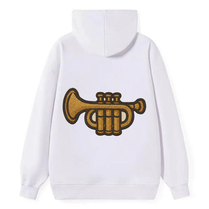 Trumpet  - Classic Pullover Hoodie - White