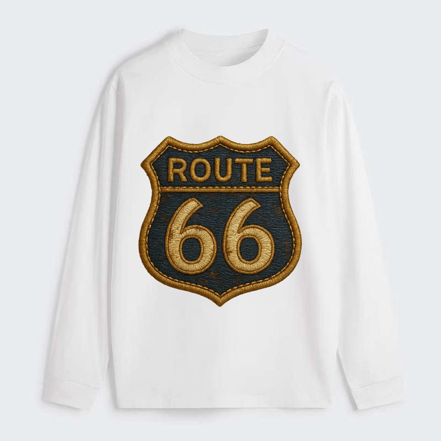 Route 66  - Classic Long Sleeve Shirt - White