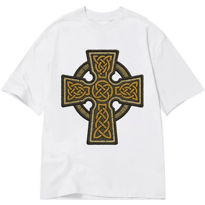 Celtic Cross  - Classic T-shirt - White