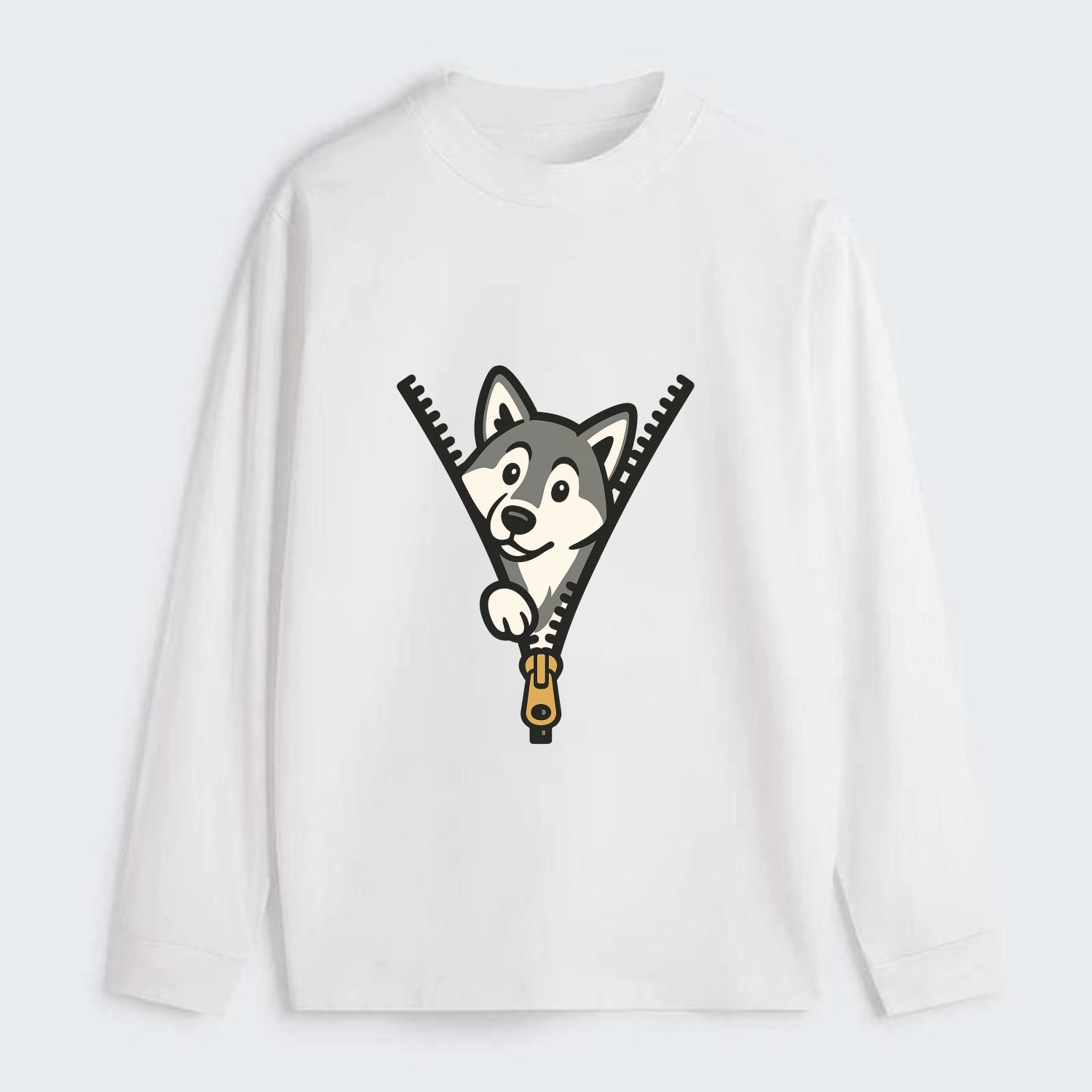Alaskan Malamute - Classic Long Sleeve Shirt - White