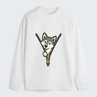 Alaskan Malamute - Classic Long Sleeve Shirt - White