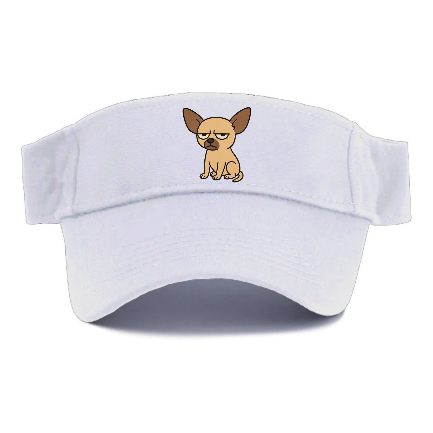 The Chihuahua Judging Silently - Visor - White