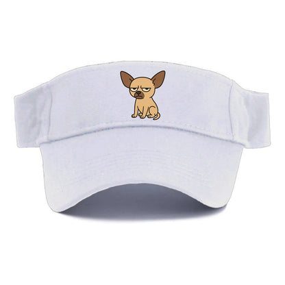 The Chihuahua Judging Silently - Visor - White