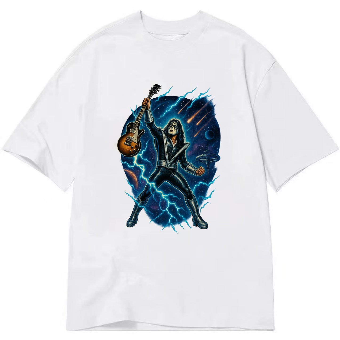 Ace Frehley Cosmic Solo - Classic T-shirt - White