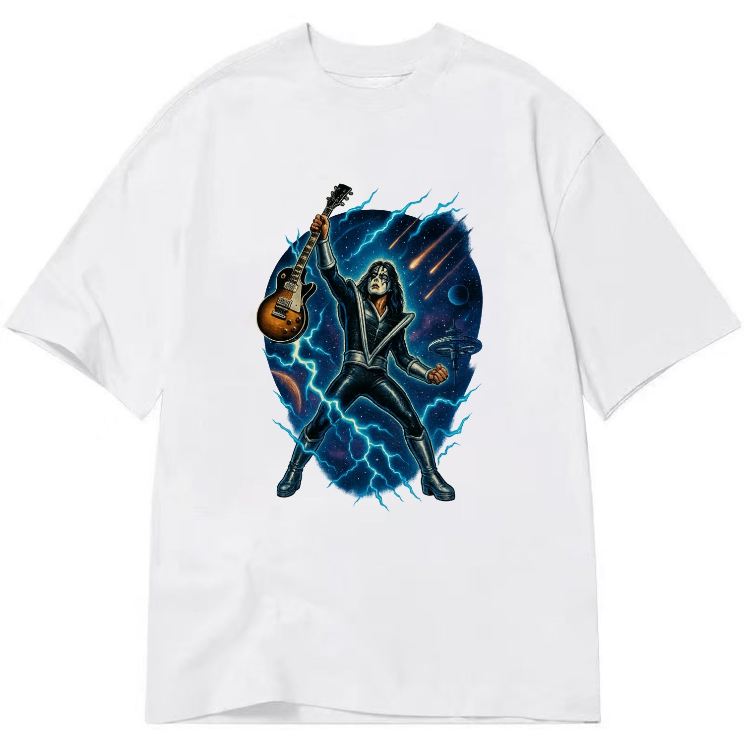 Ace Frehley Cosmic Solo - Classic T-shirt - White