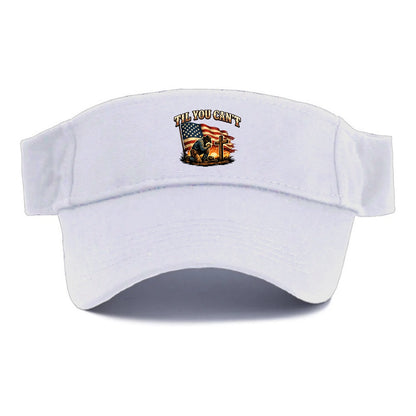Til You Cant - Praying Cowboy - Visor - White