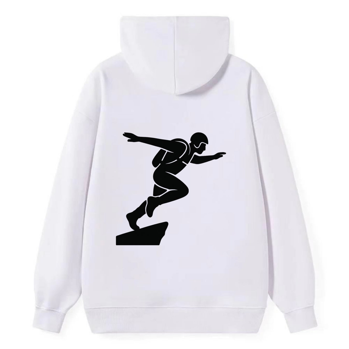 Base jumper launching off - Classic Pullover Hoodie - White