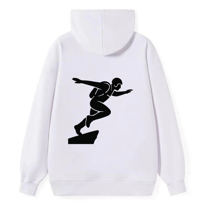 Base jumper launching off - Classic Pullover Hoodie - White