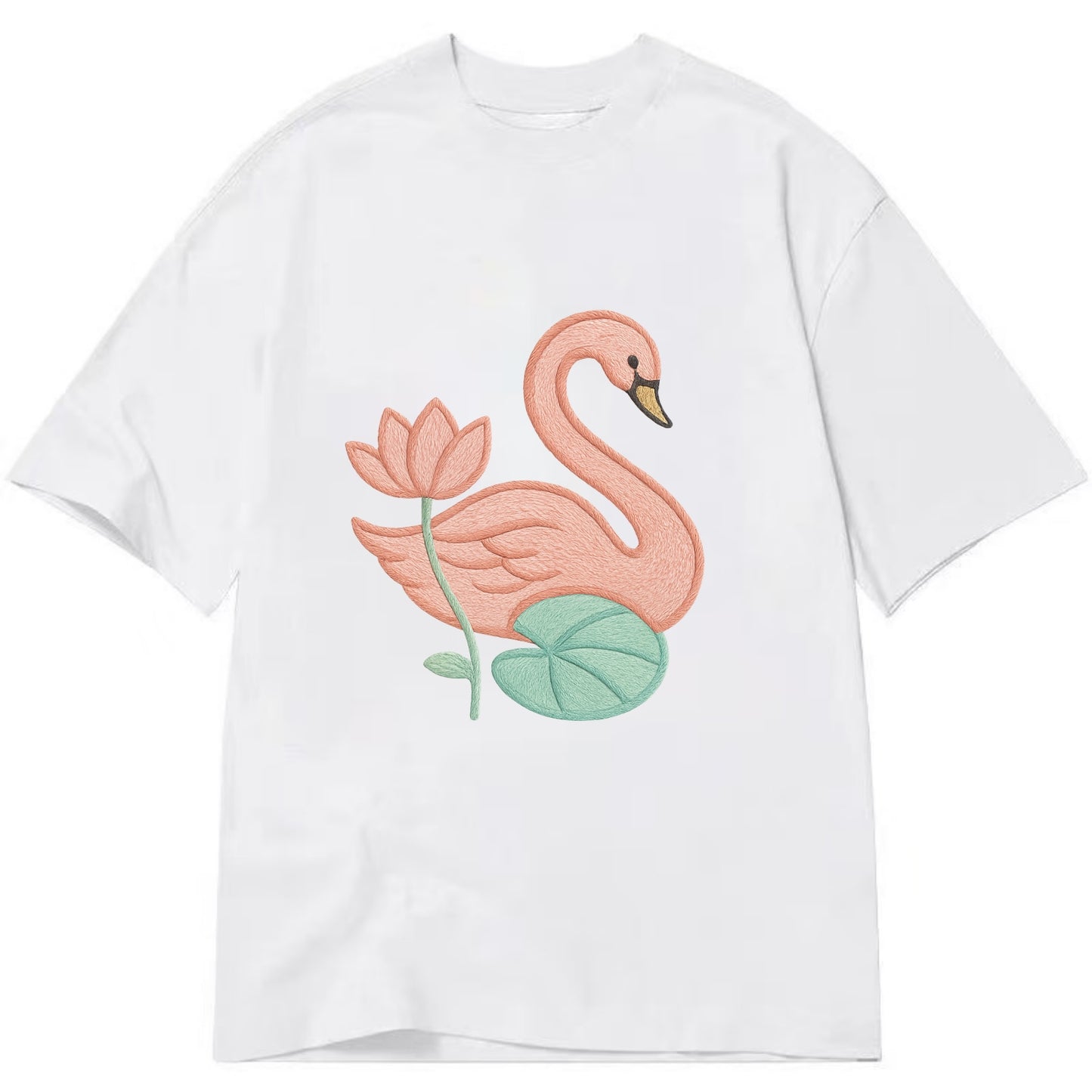 Coral Swan - Classic T-shirt - White